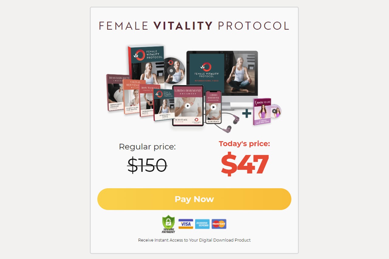 Female Vitality Protocol pricing